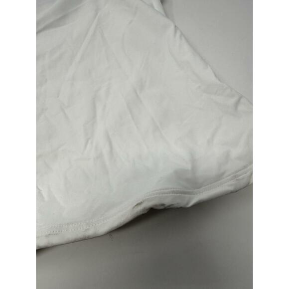 Calvin Klein Women's Criss-Cross Back Tankini Swim Top White/Black L - Picture 5 of 6